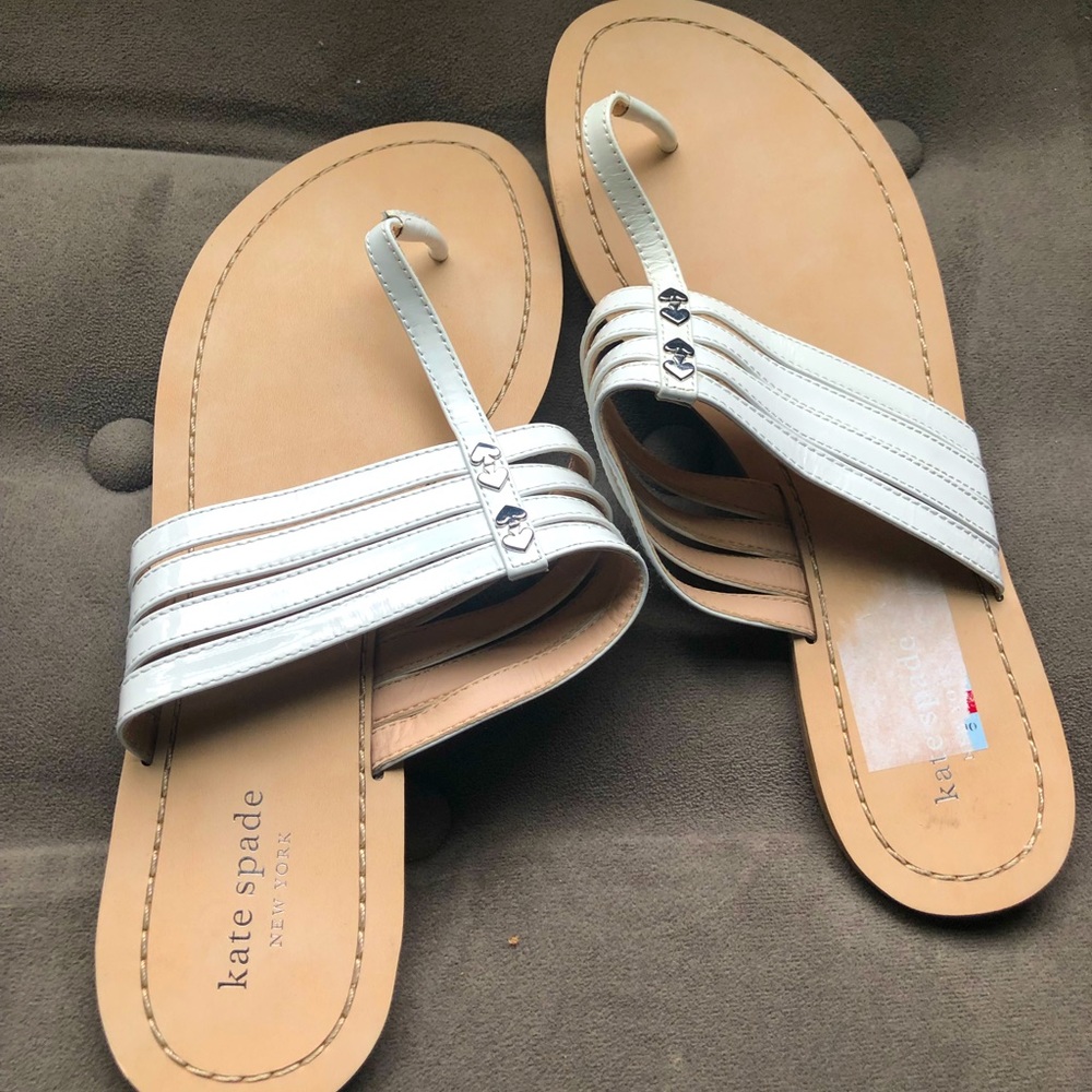 Kate Spade White Sandals